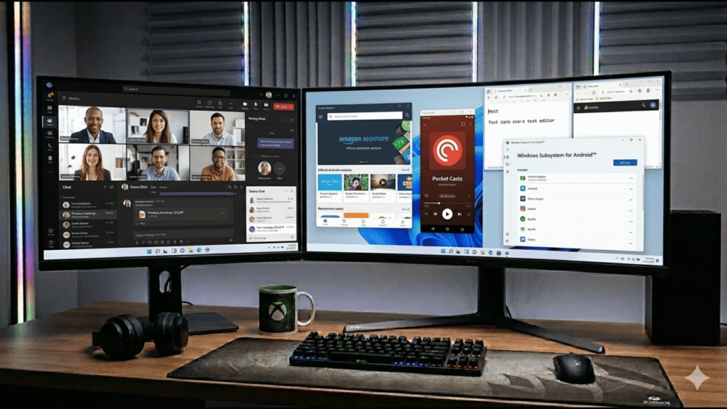 Microsoft Teams integration Windows 11 new features 2026 update screen